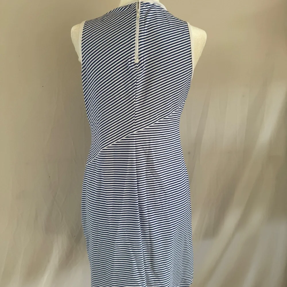 Tommy Bahama Striped Sleeveless Dress Blue White Size S/P vacation - Picture 3 of 10
